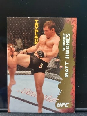 Matt Hughes #27 2009 Topps UFC Round 2 Thick Gold Parallel - Image 1 of 2