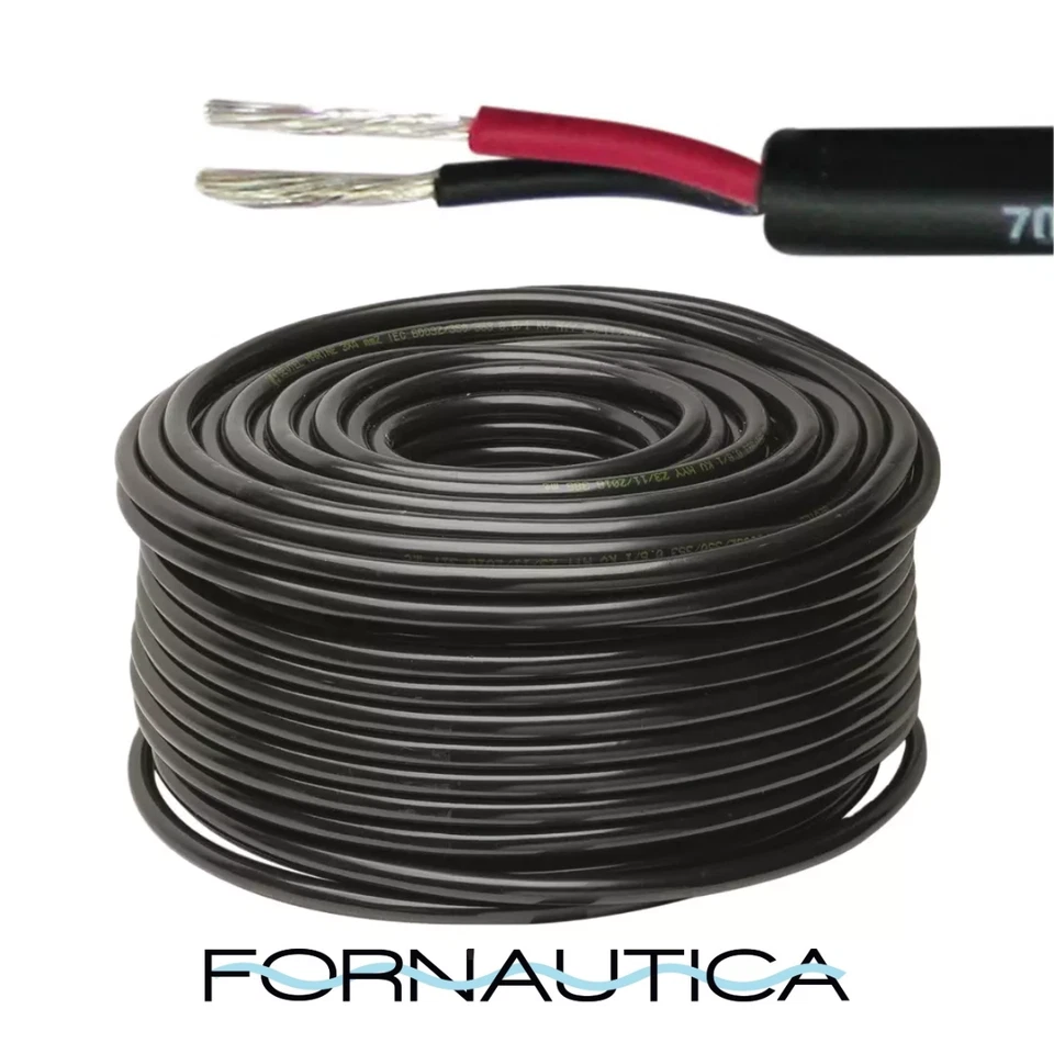 CAVO MARINO ELETTRICO STAGNATO  BIPOLARE 2X2,5  ANTIFIAMMA OMOLOGATO NAUTICA - Immagine 1 di 1