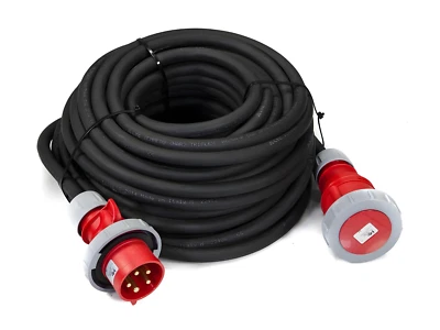 415V Extension Lead 10 Metres Cable 2.5mm/4.0mm 16A/32A 5-Pin 3 Phase Heavy Duty - Image 1 of 2