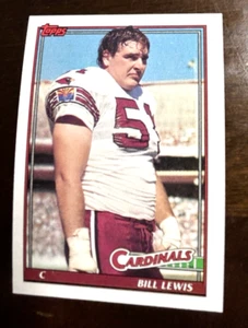 Tarjeta de fútbol americano Bill Lewis 1991 Topps91 #512 C Phoenix Cardinals - Imagen 1 de 2
