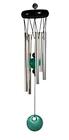 Turquoise Gem Metal Wind Chime with Wooden Top Outdoor Garden Windchimes New