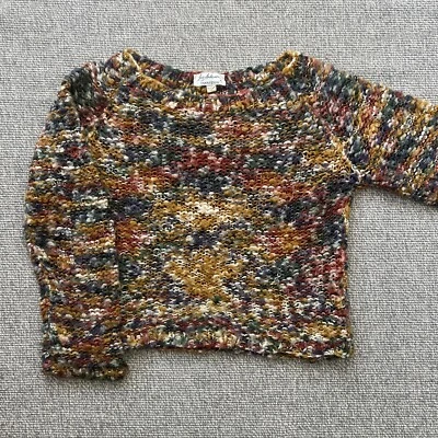 Vintage 70s Lois Anderson Vintage  Crop Top Sweater GoGo Multicolor Med/ Large - Image 1 of 4