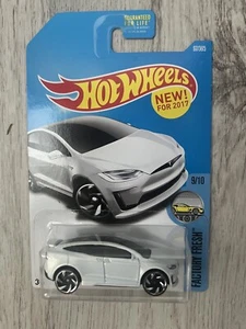 Hot Wheels Tesla Model X White Factory Fresh New Toy Diorama Toy Diecast Car  - Picture 1 of 1