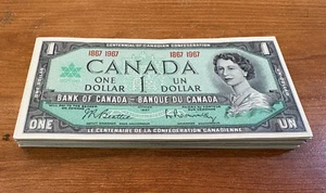Canada 1967 $1 bank note lot of 58 notes - Picture 1 of 1