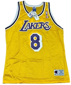 Champion Kobe Bryant Los Angeles LA Lakers Siebdruck Trikot Gr. 44 Neu mit Etikett Vintage - Bild 1 von 5