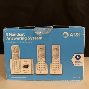 AT&T EL52315 Cordless Phone Answering System Caller ID/Call Waiting 3-Handsets - Picture 1 of 16