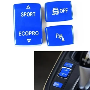 3pcs Blue Shift Gear Position Panel Button Cap For BMW 1 2 3 4 Series 2014-2018 - Picture 1 of 10