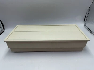 Vintage Tupperware Wax Paper Foil Holder Wall Dispenser Almond 1572-4 - Image 1 of 4