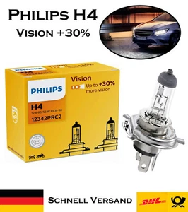 2x Philips H4 Vision 60/55W 12V 12342PRC2 +30% más luz halógena lámpara de repuesto - Imagen 1 de 4