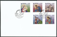 NEW ZEALAND 2019 CHRISTMAS SET WITH FIRST DAY CANCEL ON CARD BIN PRICEGB£6.50