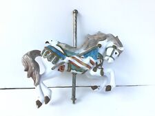 A Summit Collection large porcelain Carousel Horse.no base.11” long. Vintage