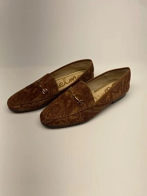 Mocasín plano para mujer Sam Edelman Loraine Frontier marrón talla 10 Foto 1 de 4