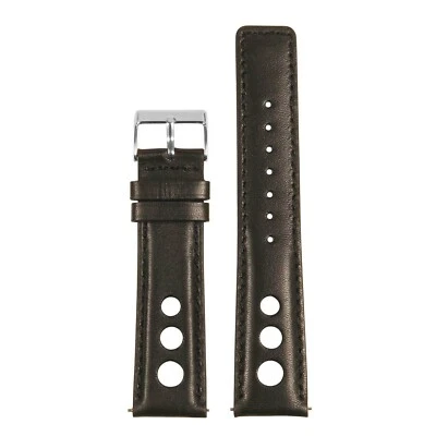 StrapsCo GT Rally Large Holes Racing Leather Watch Band - Quick Release Strap - Image 1 of 3