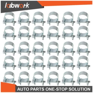 Labwork Hose Clamps Clip Pipe Fuel Injection Gas Line 30 Pcs 19/32" 13mm - 15mm - Picture 1 of 15