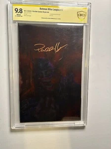 BATMAN WHO LAUGHS #1 4/19 CBCS 9.8 PARRILLO CUSTOM FOIL VIRGIN SS LUCIO PARRILLO - Picture 1 of 3