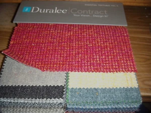 85 DURALEE FABRIC SAMPLE BOOK "84= 9X5, 1=10X5=" 100% POLYESTER - Picture 1 of 5