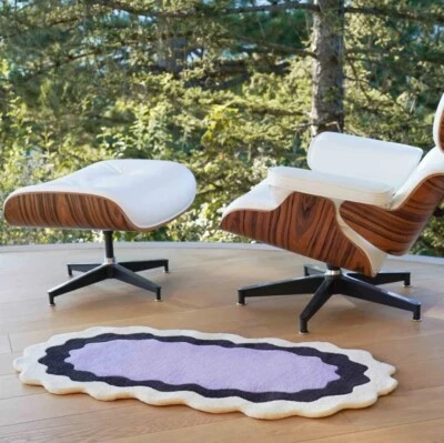 Scallop Style Handmade Wool Rug – A Statement of Modern Elegance - Image 1 of 4