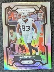 2023 Prizm Silver Rookie Card 355 Byron Young Las Vegas Raiders🔥 - Picture 1 of 2
