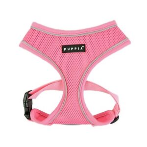 Puppia  Soft Mesh Dog Harness PRO  Reflective Breathable Mesh Pink  S M L XL