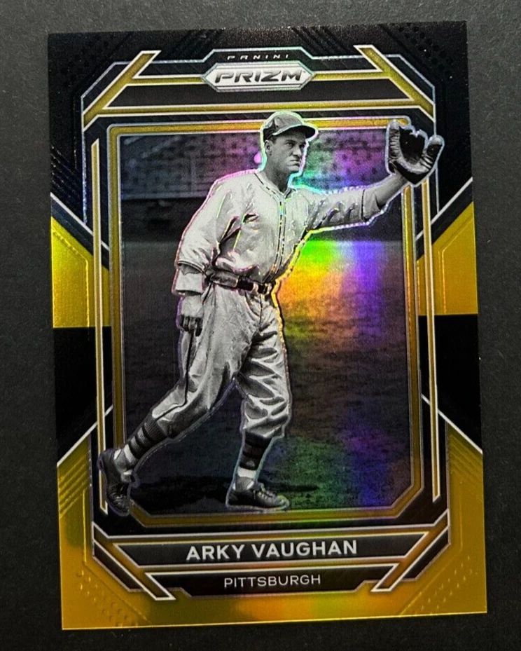 2023 Panini Prizm - Arky Vaughan #222 Pittsburgh Pirates - BLACK & GOLD /5