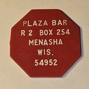 Plaza Bar Menasha WI Plastic Good For Token 25 cents #74 - Bild 1 von 2