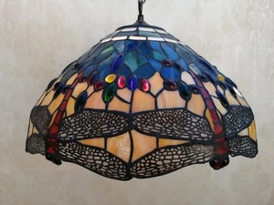 Lámpara de techo estilo Tiffany con libélulas Ø45 cm ARTLAMP - Imagen 1 de 19