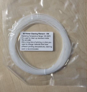 3D Drucker Reinigungsfilament 1,75 mm - 5 m Flashforge Creality Anycubic Prusa - Bild 1 von 1
