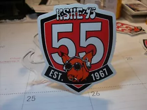 K-SHE 95   55 EST.   1967 Sticker     K-SHE KSHE  K SHE - Picture 1 of 2