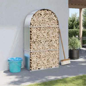 Portaceppi Argento 120x45x210 cm in Acciaio Zincato - Foto 1 di 9
