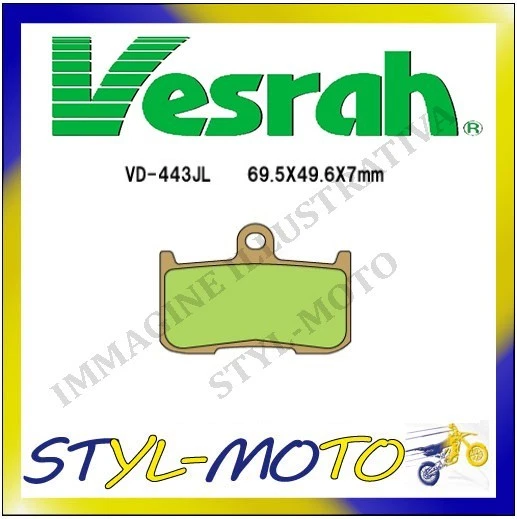 VD-443JL Pads Front Sintered Victory Kingpin - 8 Ball 1600 2009 - Image 1 of 1