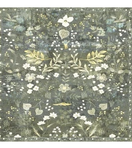 Adama Rug Moonflower_V Vinyl New Rug 23.6X31.4" Open Box - Picture 1 of 2