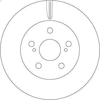 1X Disco de freno TRW DF6734 TOYOTA PRIUS PHV (_W52_) 1.8 2016-2022 Foto 1 de 4
