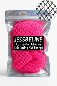 African Net Sponge Exfoliating Sponge And Wash Cloth. Made In Africa Skin Care - Picture 1 of 1