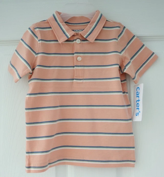 NUEVO CON ETIQUETAS Carter's Polo a Rayas Niño Talla 7 Foto 1 de 1