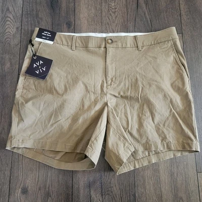 Nuevo con etiquetas Pantalones Cortos Ava & Viv 18W Tiro Medio Chino Pantalones Cortos 5" Entrepierna Foto 1 de 4