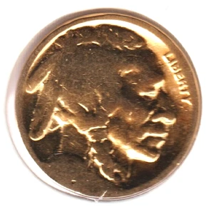 24K Gold Plate Old US No-Date Buffalo Nickel Collection Coin 🔥Cyber Monday Sale - Picture 1 of 2