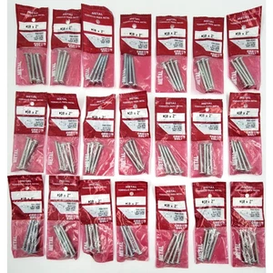 Tornillos metálicos con cabeza ranurada Crown Bolt #10 X 2" 4 paquetes plateados lote de 21 - Imagen 1 de 3