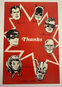 WOW!  1970s DC Comics Response Mailing Card 1973, E. Nelson Bridwell Response - Picture 1 of 6