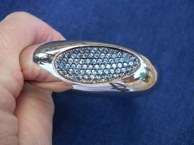 Brazalete/brazalete ROBERTO COIN plata de ley y topacio azul "CAPRI" 55 g Foto 1 de 4