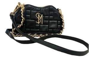 STEVE MADDEN Bag BGIGI Quilted Crossbody - Black - Picture 1 of 15