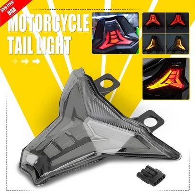 Luz trasera de señal de giro de freno LED integrada para Kawasaki Ninja Z1000 2013-2023 Foto 1 de 4