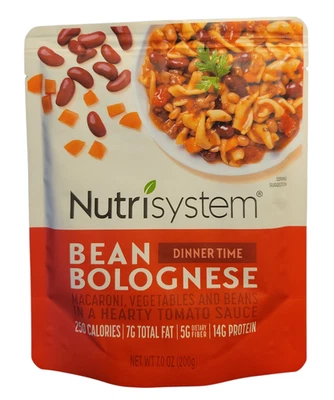 Nutrisystem  BEAN BOLOGNESE Dinner 7g Fat, 5g Fiber, 14g Protein Vegetarian 6 CT - Image 1 of 2