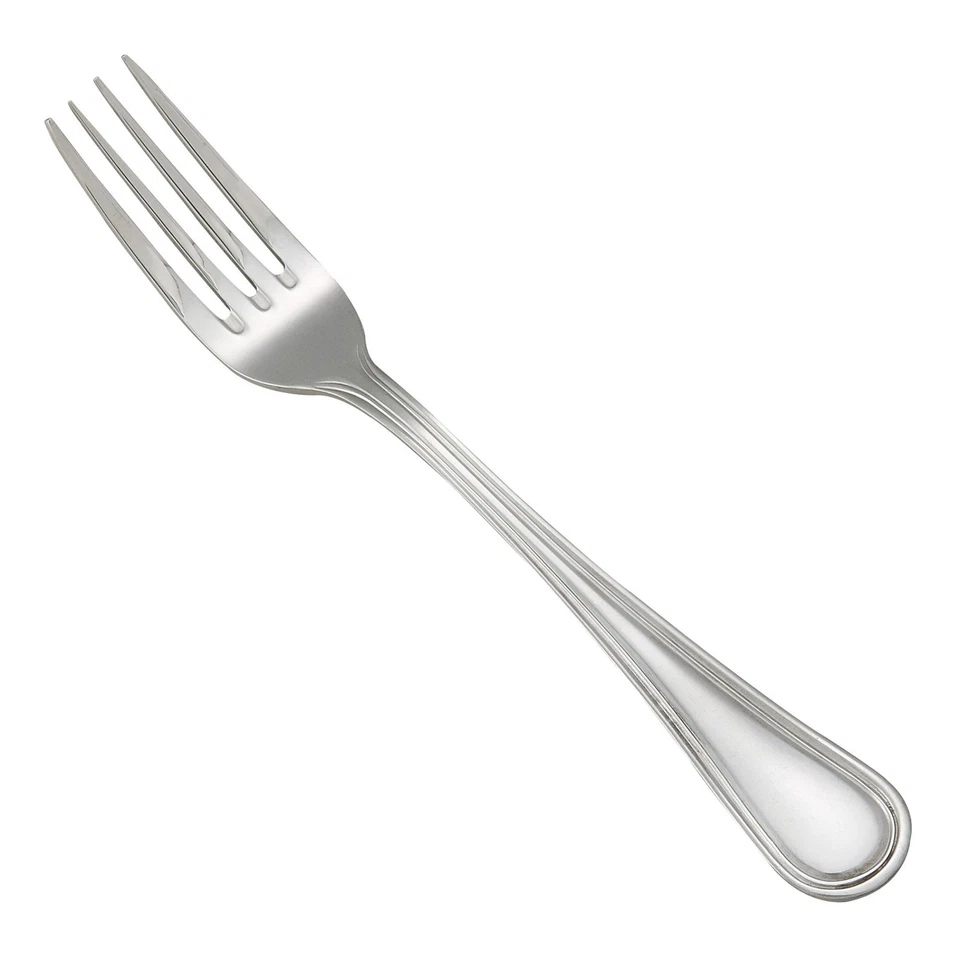 Winco 0021-06 Heavy Weight Stainless Steel Continental Salad Fork - 1 Doz