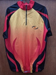 Camiseta de ciclismo Polaris para hombre naranja con logotipos grandes - Imagen 1 de 10