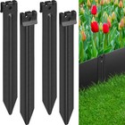 Landscape Edging Metal Stakes, 20 Pcs 10 Inch Heavy Duty Garden Stakes, 2mm T...
