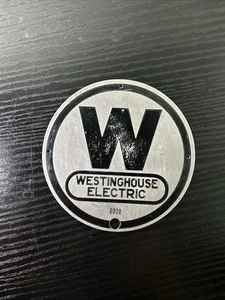 Vintage Westinghouse Electric Name Plate Badge Emblem Logo Sign - Picture 1 of 3