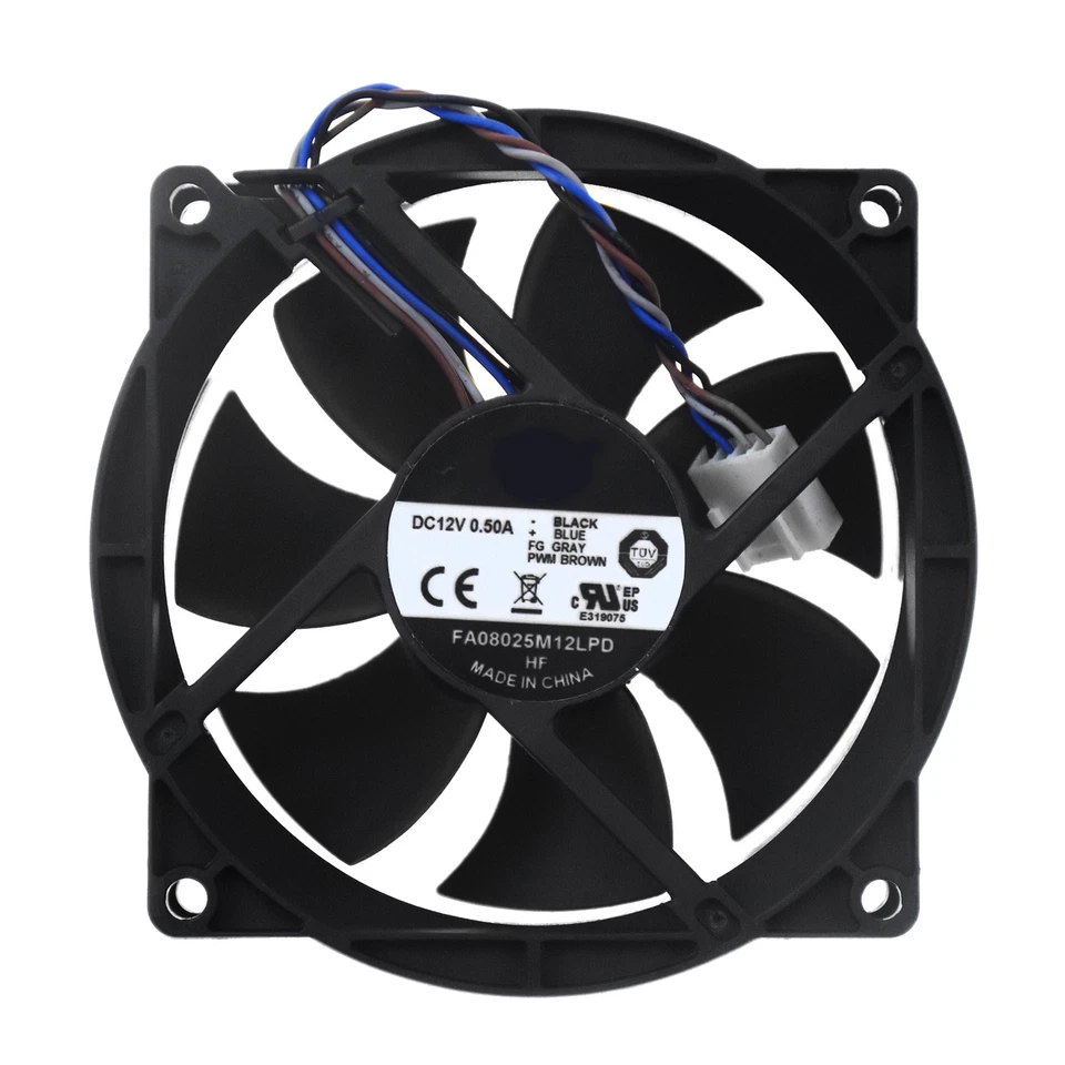 Cooling Fan FA08025M12LPD for CoolerMaster 804057-001 12V 0.50A 80*25mm 4pin PWM - Image 1 of 2