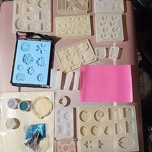 Moldes de silicona para artesanía de resina lote osos de peluche, Navidad y mucho más  - Imagen 1 de 3