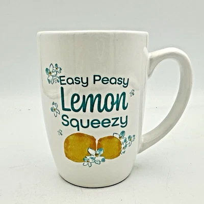Taza de té de café Easy Peasy Lemon Squeezy taza de 16 oz Foto 1 de 4