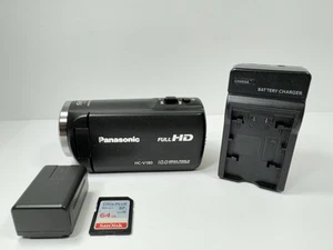 Panasonic Full HD Video Camera Camcorder HC-V180K 50x Optical Zoom Black-SD Card - Picture 1 of 6